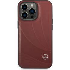 Mercedes iPhone 14 Pro Mobilskal Wave Pattern Röd
