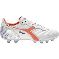 Diadora Men Soccer Shoes Diadora Men's Brasil Italy OG GR LT MDPU Molded Soccer Cleats White