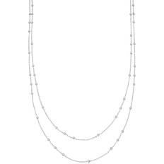 Missoma Silver Necklaces Missoma Double Chain Sterling Silver Necklace