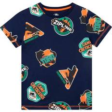 Jurassic World Camp Cretaceous All Over Print Dinosaur T-Shirt Blue 11-12 Years