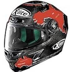 X-Lite X-803 Ultra Carbon Checa Casque, noir-rouge, taille pour Hommes