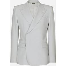 Dolce & Gabbana Grey Outerwear Dolce & Gabbana Double-Breasted Sicilia Jacket light_grey