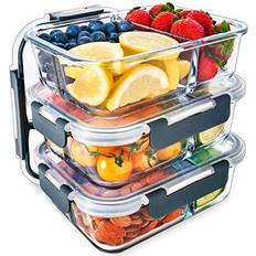 Igluu Meal Prep Igluu Meal Prep Glass 3 compartment container