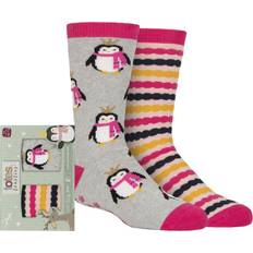 Socks Children's Clothing Totes Girls Pair Originals Novelty Slipper Penguin 7-10 Years Multi Coloured