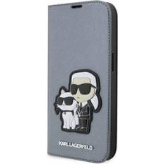 Karl Lagerfeld KLBKP14XSANKCPG iPhone 14 Pro Max 6.7 bookcase silver/silver Saffiano &amp Choupette