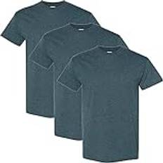 Gildan Unisex T-shirts Gildan herr T-shirt T-shirt tung bomull, stil G5000, multipack, Mörk ljung
