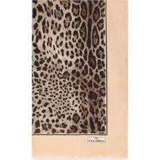 Silk Scarfs Dolce & Gabbana Leopard-print cashmere and modal scarf 135 x 200