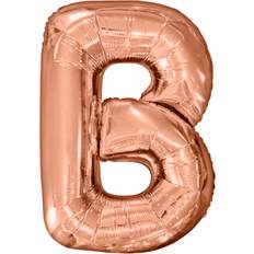 Letterballonnen Amscan Letterballon B Rose Goud XL 86cm
