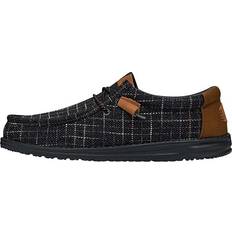 Hey Dude Hombre Zapatos Hey Dude Men's Wally Plaid Shoes Navy Plaid