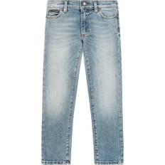 Pants Dolce & Gabbana Kids Logo straight jeans blue Y