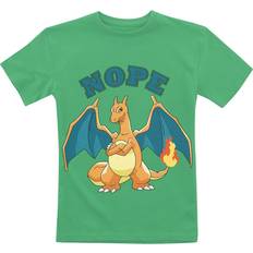 T-shirt Anime av Barn Charizad Nope grön