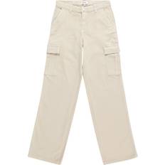 Kids Only Straight Fit Cotton Cargo Trousers - Beige