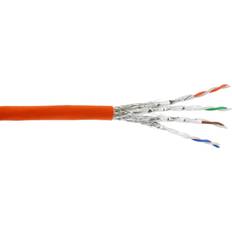 InLine Verlegekabel Cat.7a, S/FTP AWG23, 1200MHz, B2ca halogenfrei, orange, 100m
