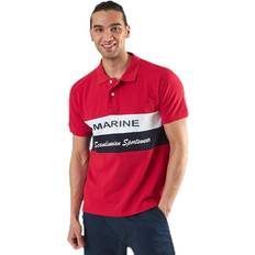 Marine Pompano Beach Pique Red, Tøj, T-shirt, Rød