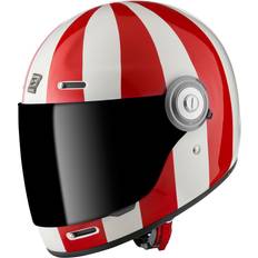 Bogotto V135 T-R3 Casco, blanco-rojo, tamaño para hombre