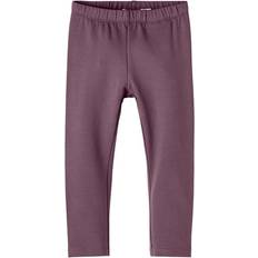 Lilla Bukser Børnetøj Name It Nkfdavina Solid Swe Leggings - Bru N Noos