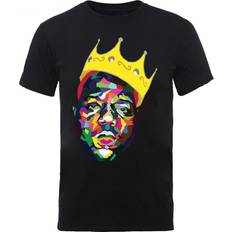 ROCK OFF Biggie smalls kinder t-shirt krone schwarz baumwolle Schwarz 11-12 Years