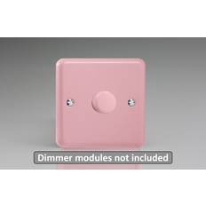 Red Electrical Outlets & Switches Varilight WY1.RP Lily Pastel Rose Pink 1 Gang Dimmer Matrix Kit inc Knob Single Plate
