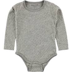 Mini A Ture Bodys Mini A Ture Body L/Ä Gråmelerad m. Prickar Body L/Ä