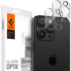 Spigen iPhone 14/15 Pro & Pro Max Kameralinsskydd Glas.tR Optik 2-pack Crystal Clear