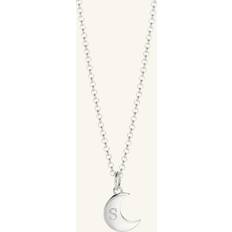 Jewellery Personalised Moon Necklace Silver