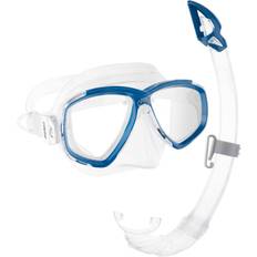 Transparent Schnorchel-Sets Cressi Perla Unisex Erwachsene Schnorchelset Perla Maske Schnorchel Mexico, Transparent/Blau, Einheitsgröße