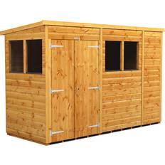 Outbuildings Power Sheds 10 4ft Pent with Double Doors (Building Area )