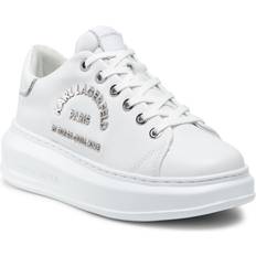 Karl Lagerfeld Kapri Metal Maison Lace-Up Trainers - White