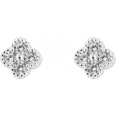 Beginnings Zirconia Pave Flower Stud E6279C