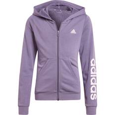 Adidas Sweatjacke, Kapuze, Logo-Print, für Kinder, lila