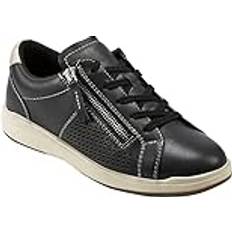 Wide Fit Trainers Earth Netta Womens Sneaker - Black
