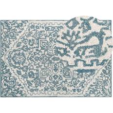 Beliani Wool Area Rug White