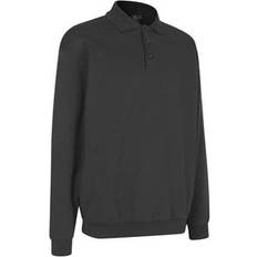 Polo Sweatere ID Polosweatshirt koks grå