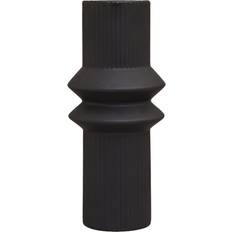 Premier Housewares Black Fabia Ceramic Vase