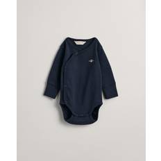 Gant Bebisar Barnkläder Gant Barn Baby Shield långärmad body 68 Blå