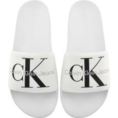 Calvin Klein Trainers Calvin Klein Monogram Sliders White