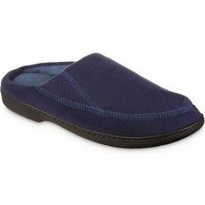 Shoes Isotoner Recycled Fleece Roman Hoodback Men's Slippers, XL, Blue