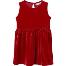 Velours Robes Name It Robe Habillée Fille Taille - Rouge