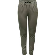 Femme - Marron Pantalons Only Pantalon Gris en Viscose Opal