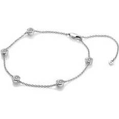 Hot Diamonds Bracciali Hot Diamonds Tender White Topaz Intermittent Bracelet TITLE Silver