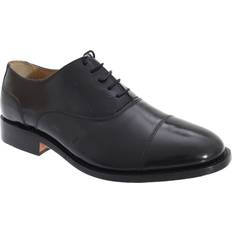 Kensington Classics Mens Premium Argentinian All Leather Capped Oxford Shoes Black