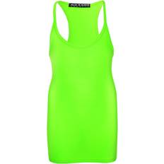 A2Z Kids 13 Years, Neon Green Girls Vest Kids Stylish Racer Back Fashion Top T Shirt Age Y 13-14yrs