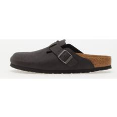 Schnürung - Schwarz Pantoletten Birkenstock Boston BS Desert Dust Vegan 1023624, sandaler, Desert Dust Black, Étroit