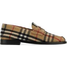 Burberry Man Lage schoenen Burberry Embroidered Felt Loafers