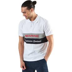 Marine Pompano Beach Pique White, Tøj, T-shirt, Hvid