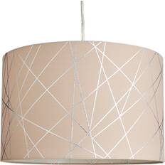 Silver Shades Litecraft Light Geometeric Easy Fit Mocha Shade