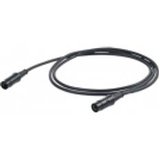 Proel MIDI cable, black 3m
