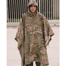 Capes & Ponchos Mil-Tec Unisex Ripstop Regenponcho Wasserdicht Extra Lang - Olive