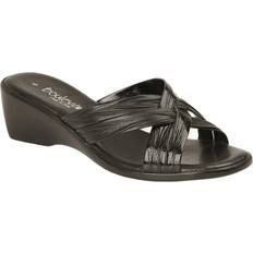 Dame - Multifargete Sko Boulevard X Over Mule Sandals Jet Black