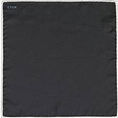 Women Handkerchiefs Etón Silk Pocket Square Black